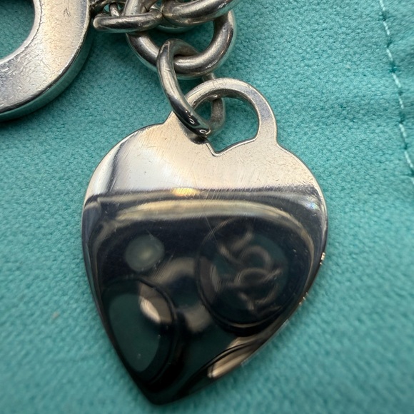 Vintage Tiffany & Co. Sterling Silver Heart Tag Toggle Bracelet 7” Rare - Picture 7 of 8